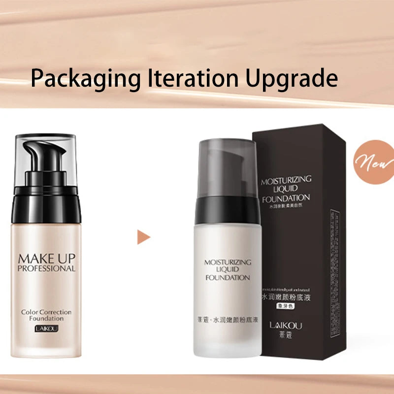 Makeup Base Face Liquid Foundation BB Cream Concealer Moisturizer Oil-control Whitening Waterproof Maquiagem Makeup 40g