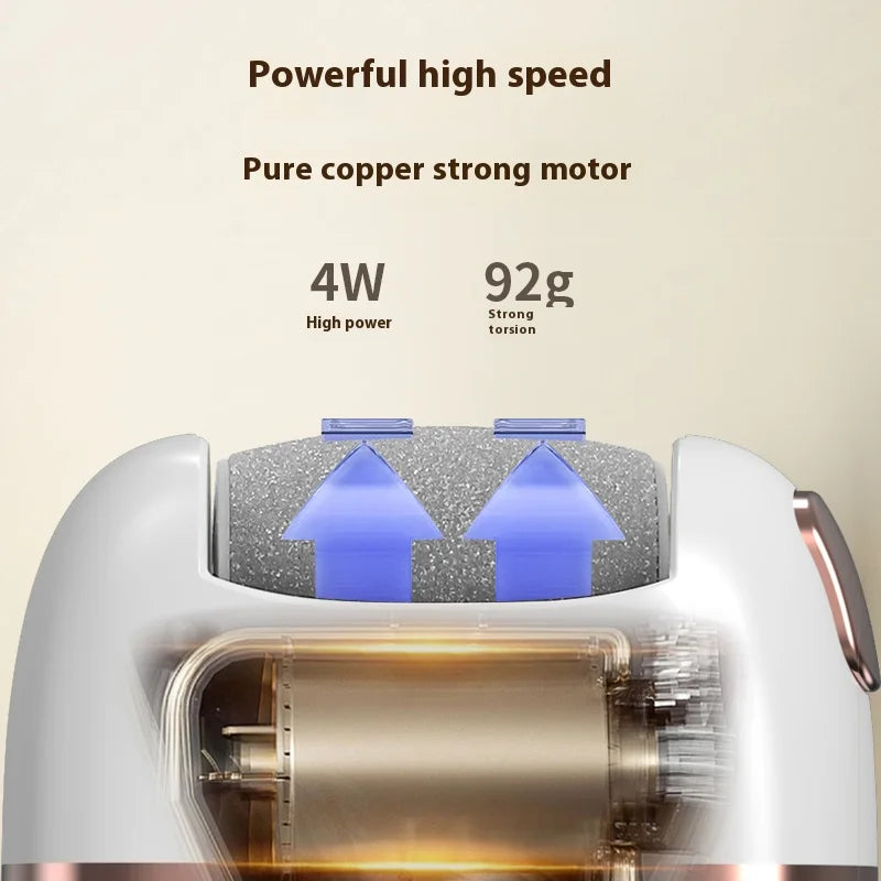 New Electric Foot Grinder Dead Skin Callus Pedicure Pedicure Exfoliator 2 Free Quartz Sanding Household Grinding Head Washable