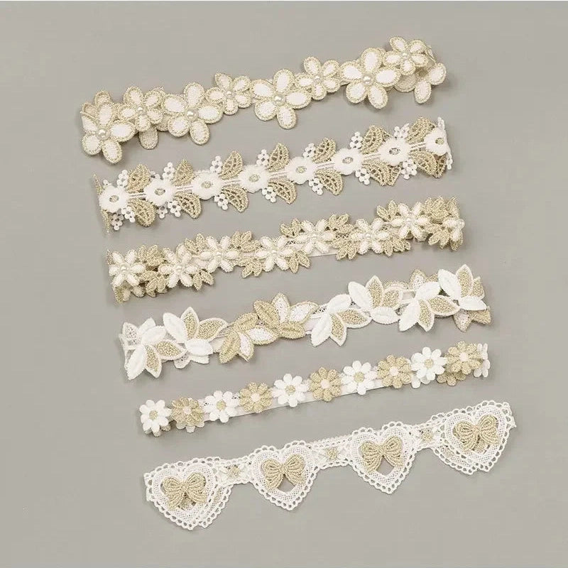 Princess Crown Flower Decor Elastic Hair Bands for Newborns Children Accessories Baby
