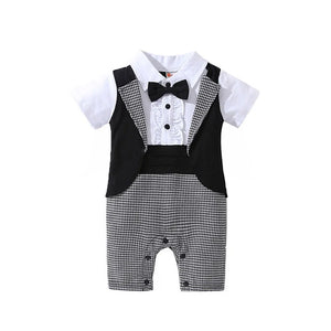 PureMilk Newborn Baby boy Clothes Cotton Soft Long Rompers White/ Black For Baby Bodysuit Jumpsuit