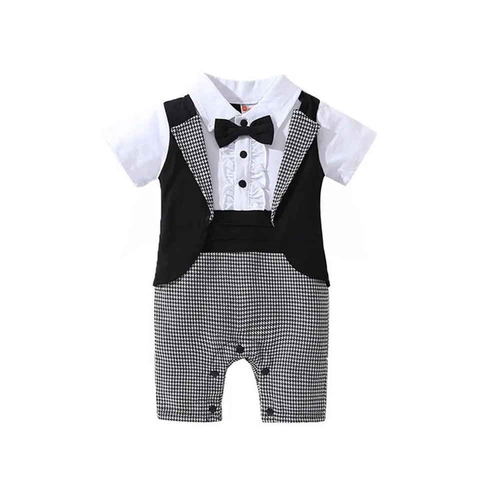 PureMilk Newborn Baby boy Clothes Cotton Soft Long Rompers White/ Black For Baby Bodysuit Jumpsuit
