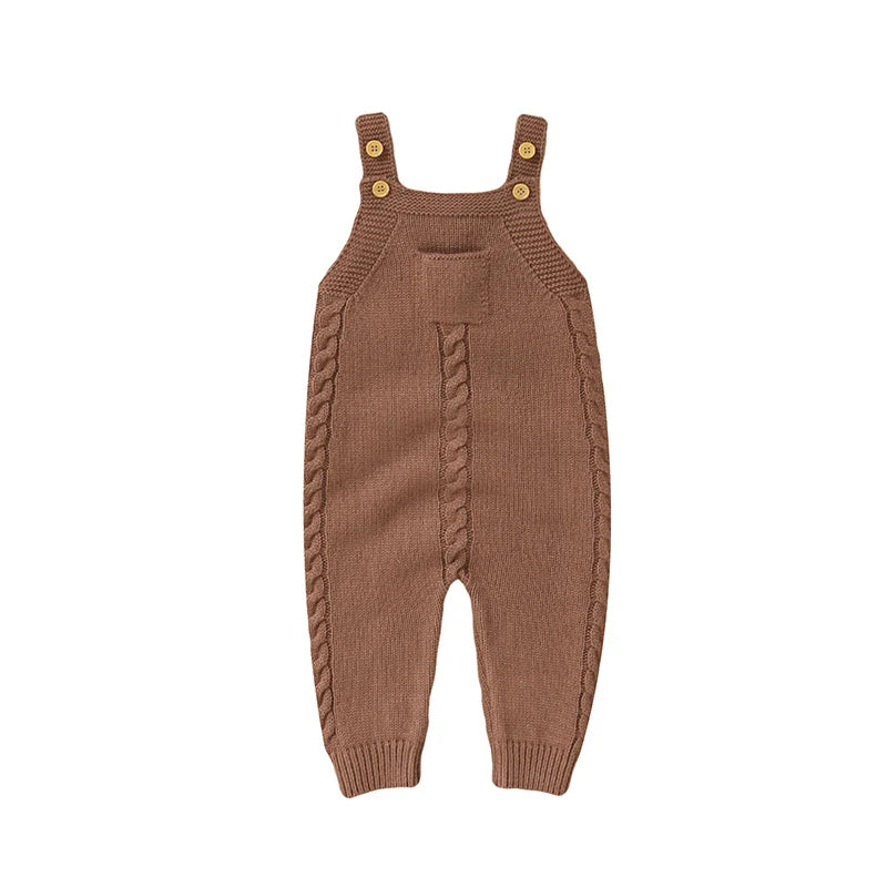 Newborn Baby Romper Knitted Infant Boy Jumpsuit Sleeveless