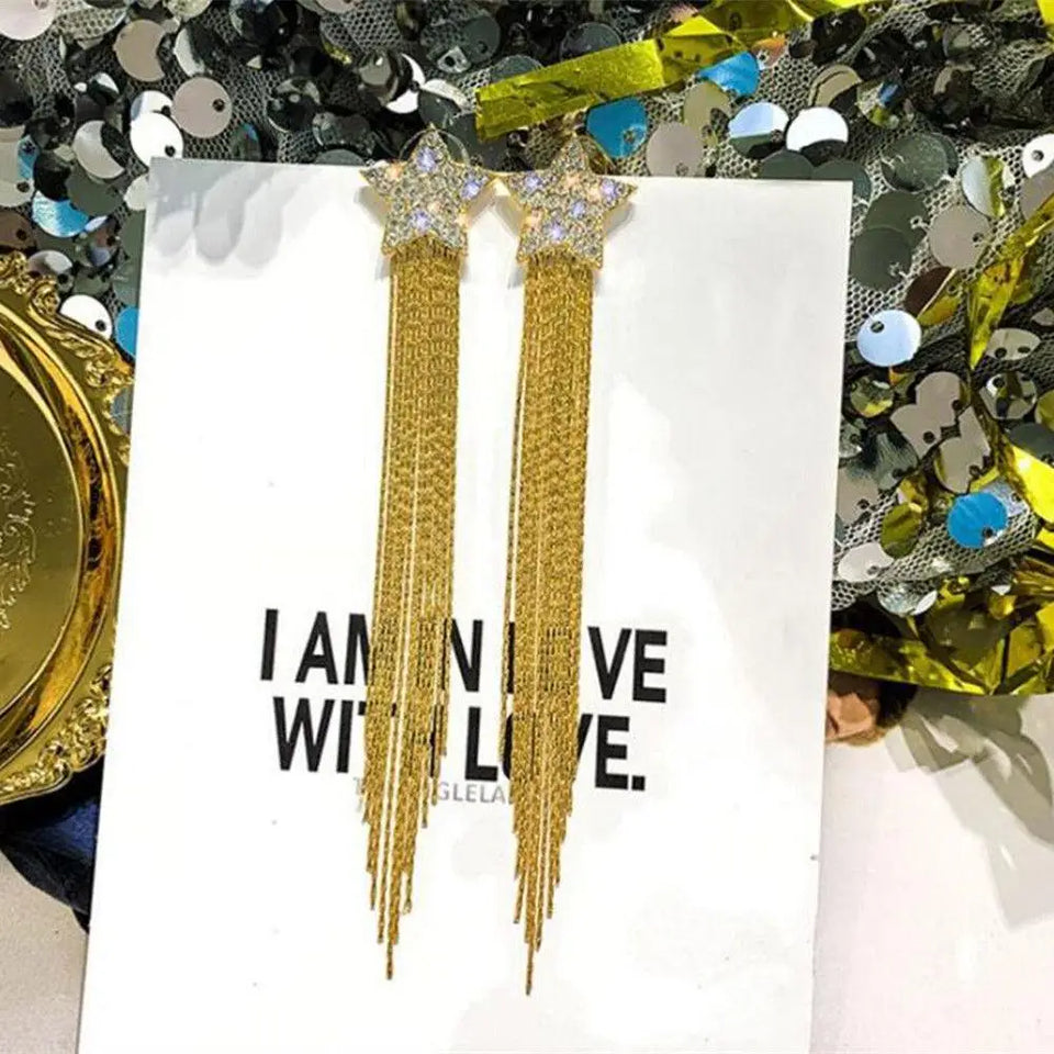 Hanging Earrings Retro Long Tassel Earrings feminine temperament  Coconut Rhinestone S925 Silver Needle 2023 NEW Fashion Jewelry