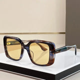 Brand Designer Sunglasses Mens Gradient Oversized Big Acetate Frame Trendy Thick Rectangle Sun Glasses