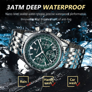 Luxury Military Watch for Men Waterproof Luminous Date Chronograph Man Watch