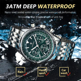 Luxury Military Watch for Men Waterproof Luminous Date Chronograph Man Watch