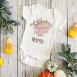 Personalized Monkey with Name Baby Jumpsuit Baby