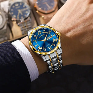 LIGE Luxury Quartz Men Watch Waterproof Luminous Date Week Man Watch Stainless Steel Business Wristwatches Male Clock Reloj+Box