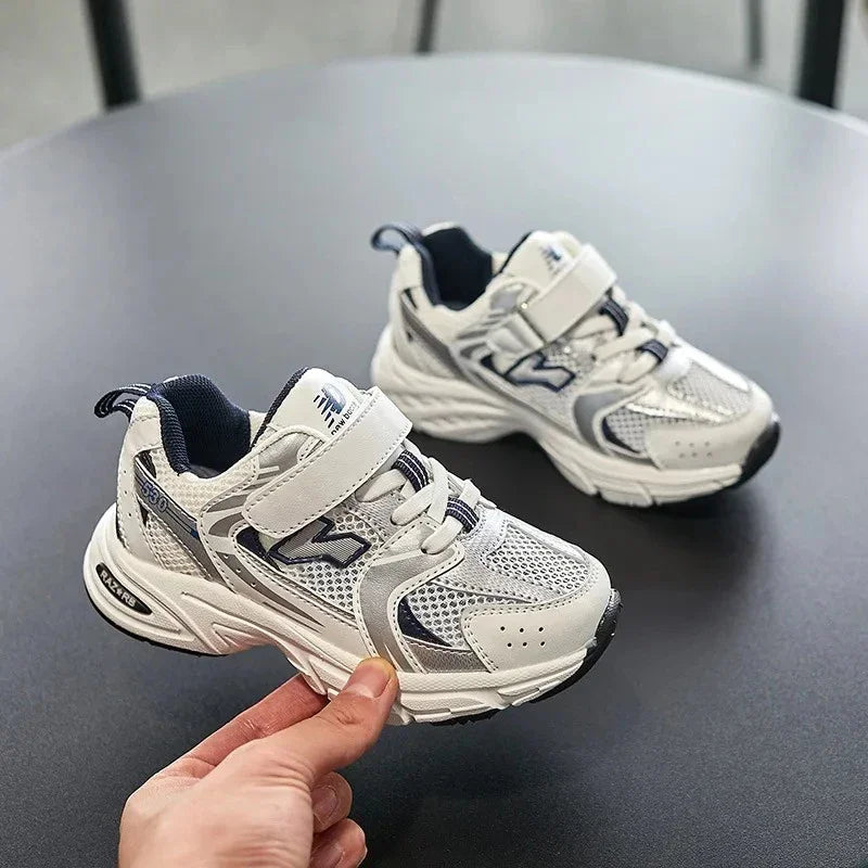 Todder Boys Mesh Shoes for Spring Autumn Children Causal Sneaker White Kid boy and girl outdoor shoes Color Mixed Student Shoes