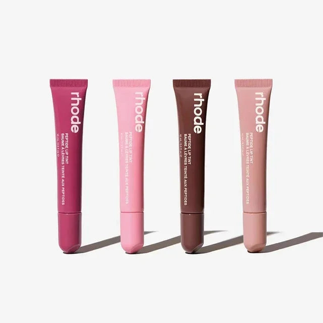 10ML 4 Colors Rohde Lip Balm Phone Cover Lip Gloss Long-lasting Moisturizing Lipstick Toast Raspberry Jelly Clear Lip Glaze