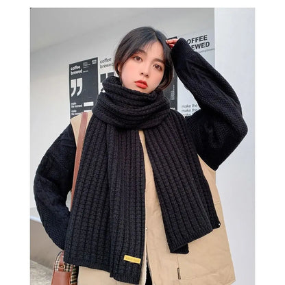 Thickening Warm Neck Cover Riding Bib Men Women Winter Knitting Thermal Neck Warmer