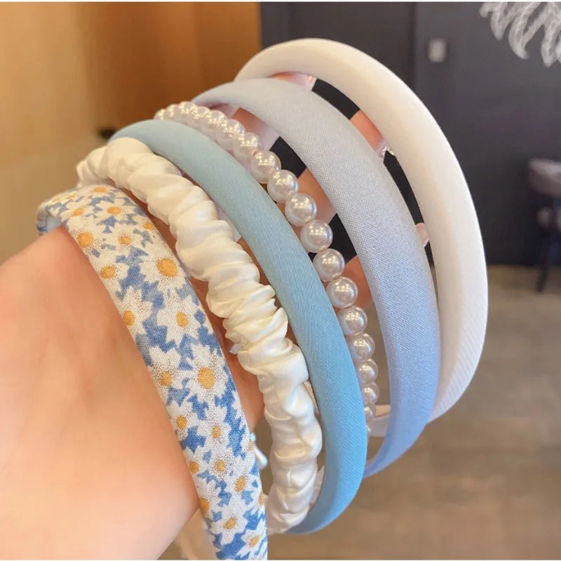 3/6pcs Set Fashion Women Cloth Hair Bands