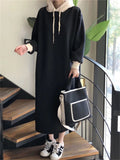 Women Dress Sweater Women Dress Thick Winter Fall Long Sleeve Knitted Dresses