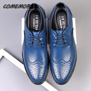 Leather Brogue Dress Shoes Classic Business Formal Wedding Shoes Man Non-slip Spring Autumn new
