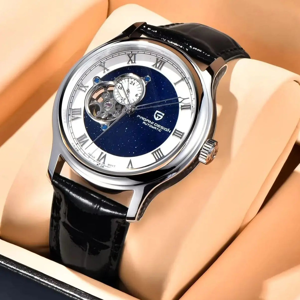 PAGANI DESIGN Starry sky Men's Watches Luxury Tourbillon Automatic Watch Men NH39A Mechanical Wristwatch 100M Waterproof Clock