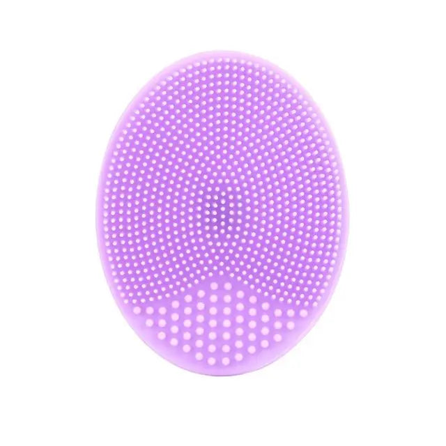 Silicone Face Wash Brush Clean Pores Baby Shampoo Brush Baby Bath Brush Soft Hair Round Shampoo Comb Home Use