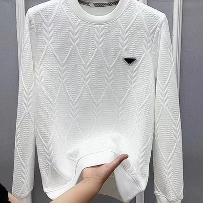 Autumn Winter Men Bottoming Long Sleeve Sweater Korean Versatile Basic Tees Fashion New