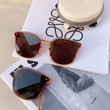 Luxury Fashion Folding Sunglasses  Men Brand Designer Vintage Cat's Eye Sun Glasses Male