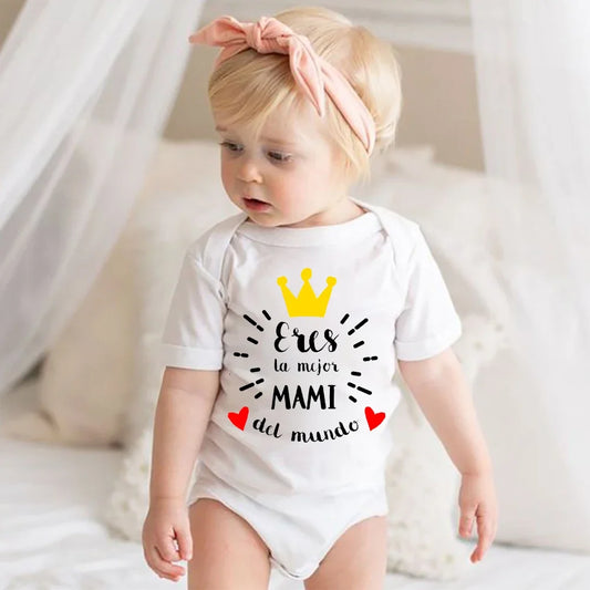 Baby Girl Bodysuit Mother's Day Toddler Outfits Infant Romper