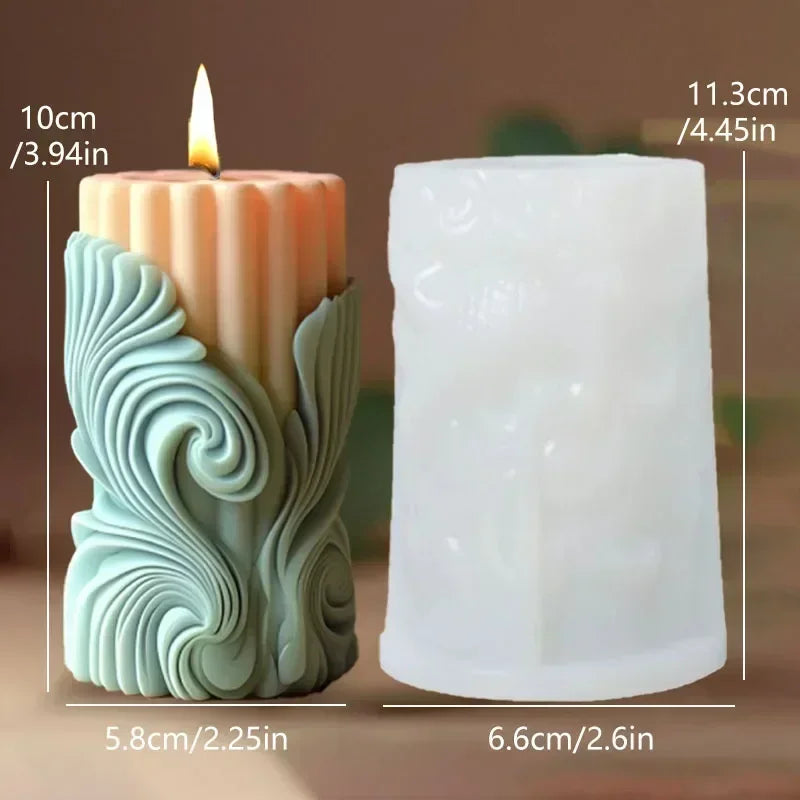 candle silicone mold flower bouquet relief resin mould blooming flower gypsum molds