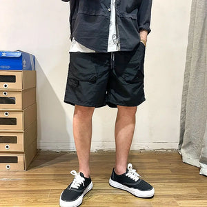 Men Cargo Multi Pocket Shorts Outdoor Loose Casual Cargo Elastic Waist Beach Short