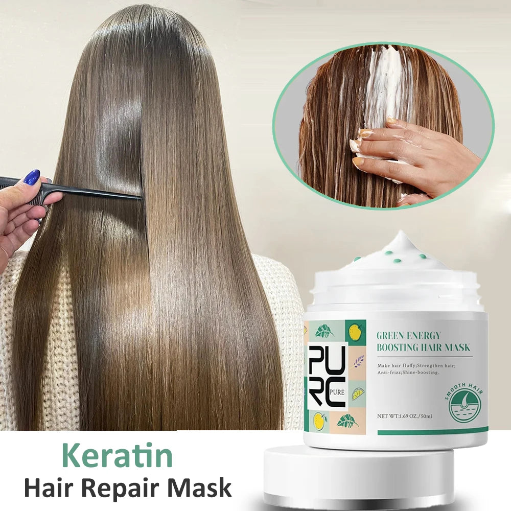 PURC Keratin Hair Mask Smoothing Shiny Straightening