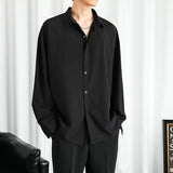 Shirt Men Solid  Long sleeved Shirt For Men Korean Fashion Shirts