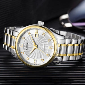 MIGE brand business steel mechanical watches for men japan 82s0 movement waterproof automatic luxury Casual sapphire mens watch