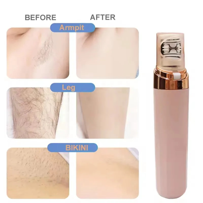 High quality Portable Epilator Tweezer system hair plucker Shaver for Women Painless Hair Removal with LED remove hair completed