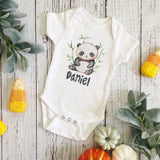 Personalized Monkey with Name Baby Jumpsuit Baby