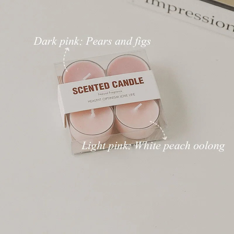 4pcs Handmade Tea Light Scented Candle Aromatherapy Soy Wax Candles