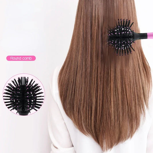 3D Round Hairbrushes Heat Resistant Hair Co