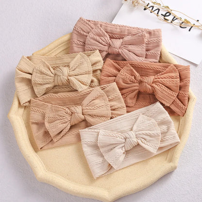 Baby Girl Headband Infant Hair Accessories Bows Newborn Headwear Rabbit Ear Elastic Gift Toddler Bandage Ribbon Soft Bowknot