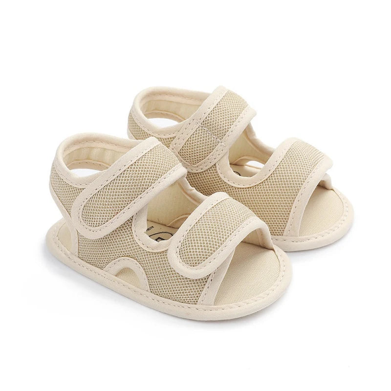 Summer Baby Sandals Boys Girls Soild Color Breathable Anti-Slip Shoes Toddler Soft Soled Walking Shoe First Walkers 0-18 Monthes