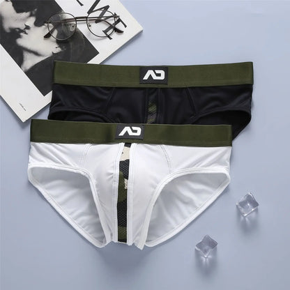 New men brief milk silk low waist sexy elastic underwear