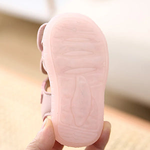 Baby Girl Sandals 0-1 Year Old 2 Headed SoftBaby Girl Sandals