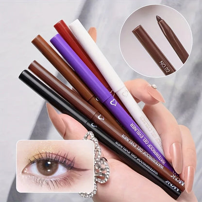 Smooth Eyeliner Gel Pencil Waterproof Long-lasting Blue Black Brown White Soft Easy Wear Eyeliner Pen Women Eyes Korea Cosmetics