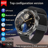 For HUAWEI Outdoor Sports Smart Watch Men AMOLED Screen NFC GPS Compass Heart rate Waterproof Bluetooth Call SmartWatch 2024 New