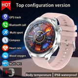 For HUAWEI Outdoor Sports Smart Watch Men AMOLED Screen NFC GPS Compass Heart rate Waterproof Bluetooth Call SmartWatch 2024 New