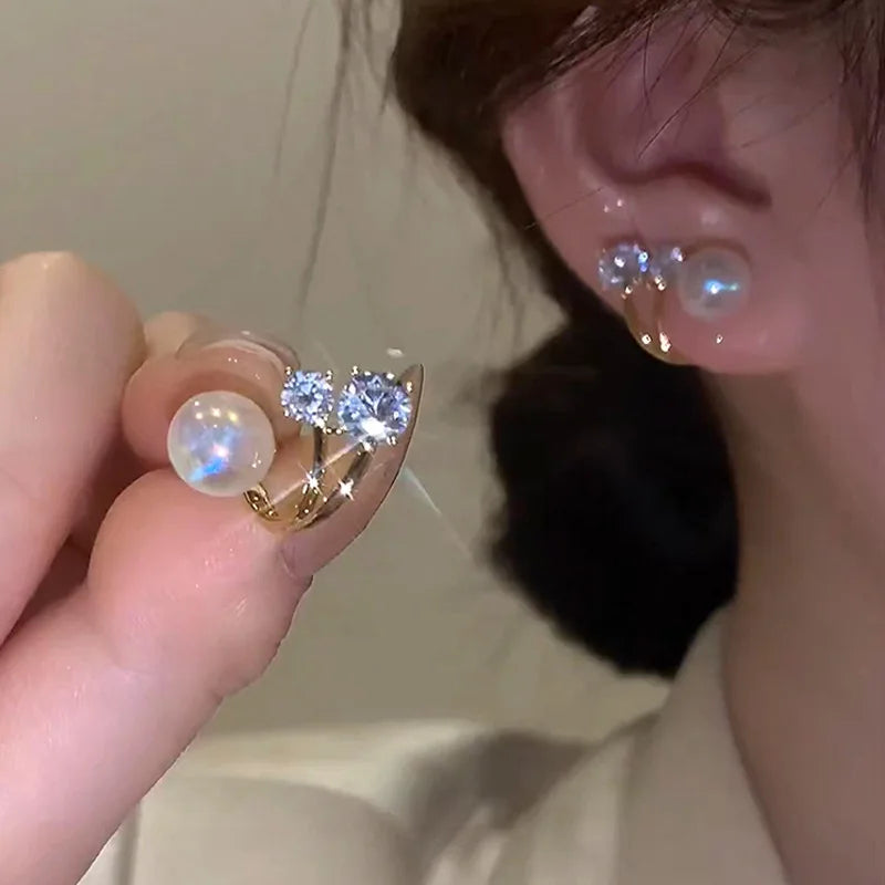 Fashion Classic Pearl Earrings for Women Senior Temperament Girls Retro Style Ear Rings Girlfriend Gifts Banquet Souvenirs