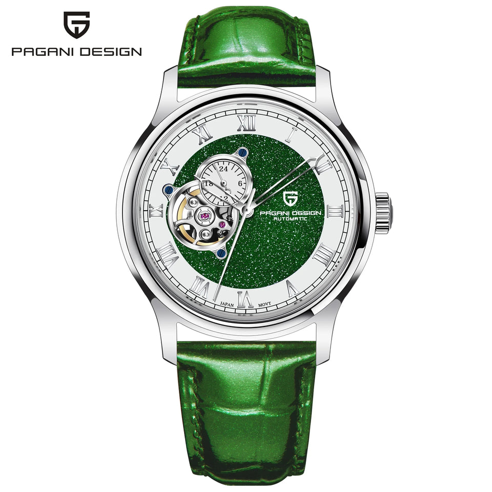 PAGANI DESIGN Starry sky Men's Watches Luxury Tourbillon Automatic Watch Men NH39A Mechanical Wristwatch 100M Waterproof Clock