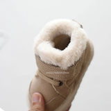 Fashion Baby Cotton Shoes Winter Plush Warm Snow Boots Toddler Infant Soft Bottom boots Non-slip Walkers Kids shoes for Boy Girl