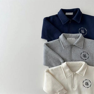 Winter New Baby Long Sleeve Warm Clothes Set Infant Boy Fleece Sweatshirt + Pants 2pcs Suit Plus Velvet Toddler