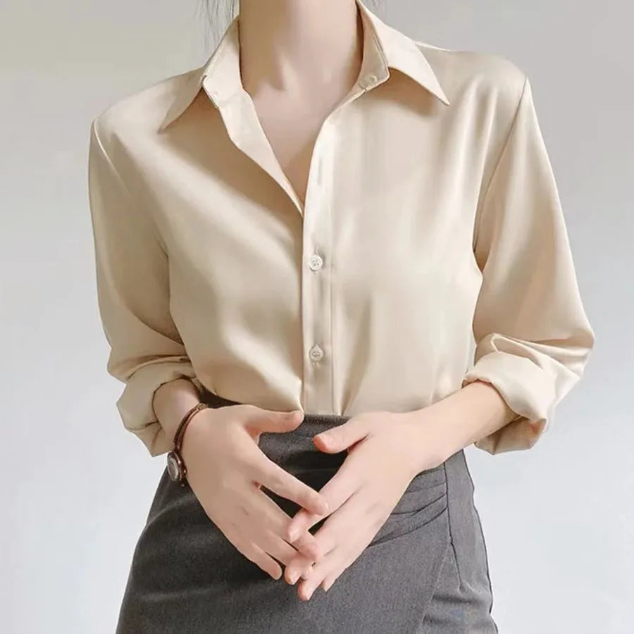 Women's Long Sleeve shirt Work Wear Fashion