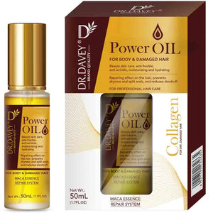 50ml Maca Power Moroccan Argan Oil for Hair Healing Cold Pressed Weightless Hair Serum for Rescue Frizzy and Damaged Locks