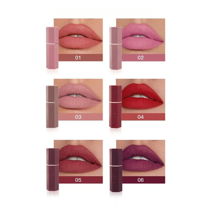 Nude Velvet Matte Lipsticks Waterproof Long Lasting Moisturize Lip Stick Not Fading Non Stick Lipstick Lip Gloss Women Makeup