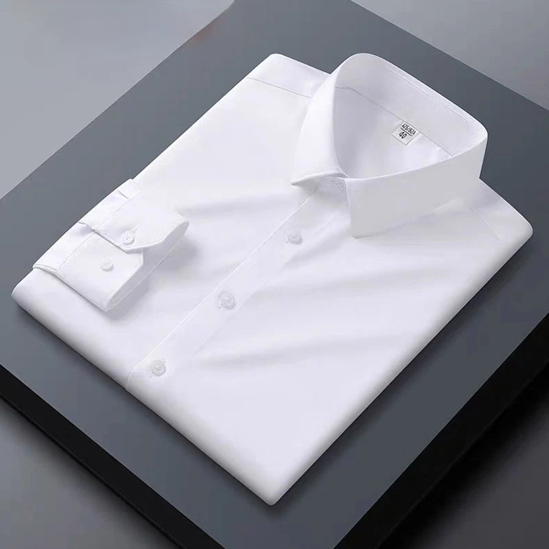 High end black men's shirt long sleeved Spring and Autumn 2024 new shirt jacket men's high-end feeling
