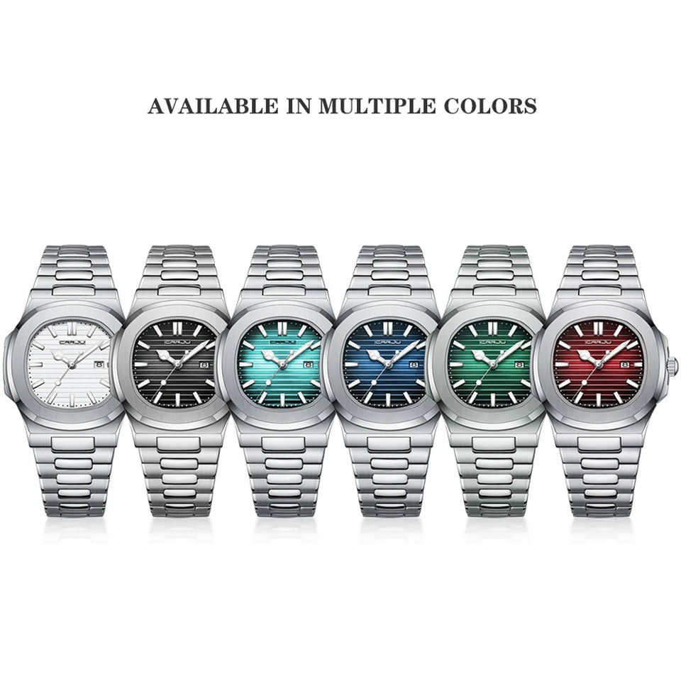 Luxury Man Wristwatch Business Stainless Steel Quartz Men Watch Waterproof