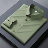 High end black men's shirt long sleeved Spring and Autumn 2024 new shirt jacket men's high-end feeling