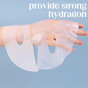 10Pcs Bio-Collagen Face Mask Firming Nourish Brightening Soft Gel Split Mask Shrink Pores Deep Hydrating Night Moisturized Masks